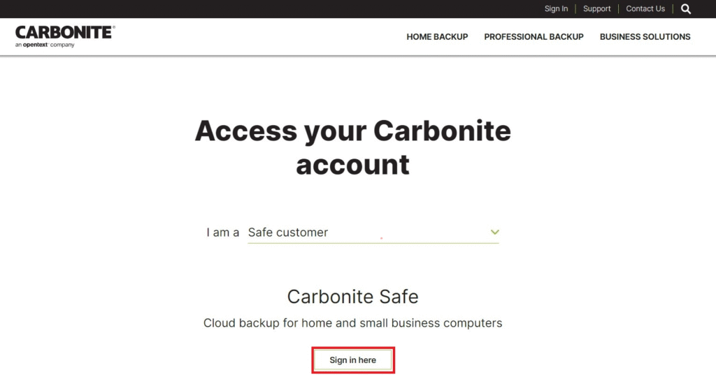 carbonite-login