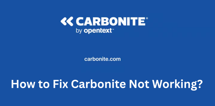 How to Fix Carbonite Not Working